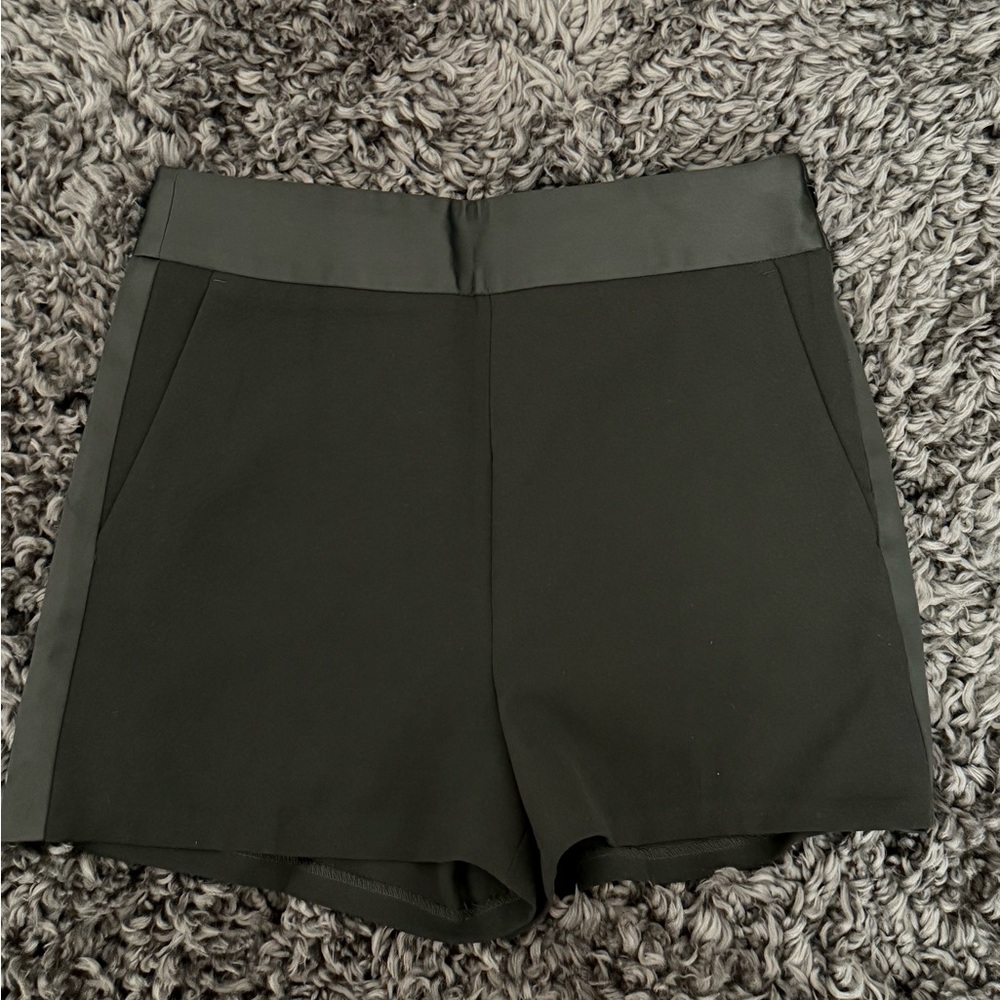 Express Black Tailored High Waist Shorts